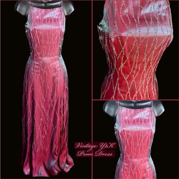 Elegant Vintage Y2K Prom Formal Gown